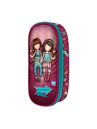 Ученически Несесер Gorjuss Fireworks, Пурпурен