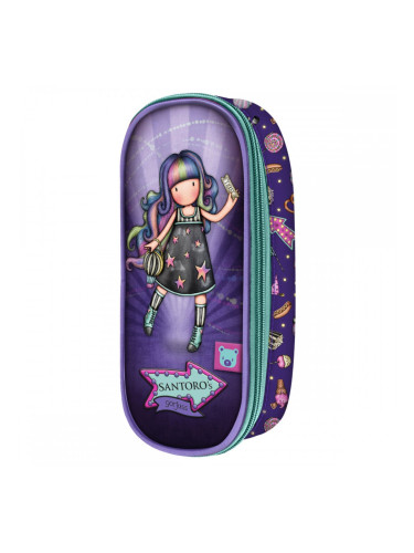 Ученически Несесер Gorjuss Up and away, Органайзер, Лилав 