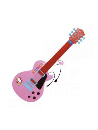 Детска Китара Hello Kitty Микрофон Розов Електроника