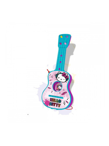 Детска Китара Hello Kitty Син Розов 4 Връвки