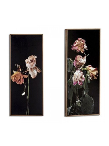 Картина Златен Lilled Черен ПДЧ (21,2 x 2 x 51,2 cm)