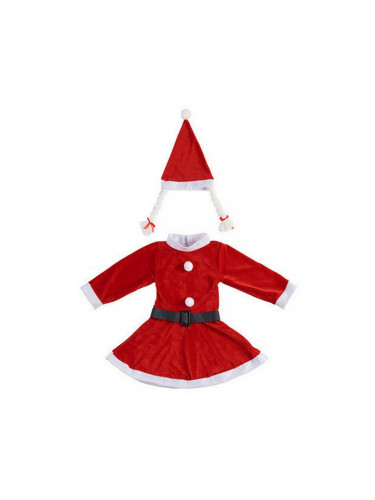 Маскировъчен костюм за деца Баба Коледа 9-13 години Червен Бял