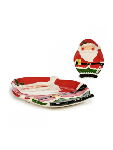 Украса за център на маса Дядо Коледа Керамика (20 x 2 x 25 cm)