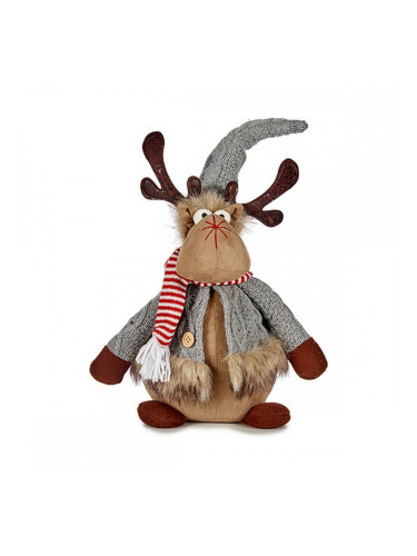Christmas reindeer Сив Кафяв полиестер (15 x 43 x 19 cm)
