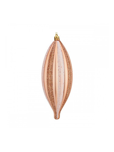 Коледна Украса Светло розово 3 броя PVC (3 x 3 x 18 cm)