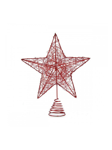 Коледна звезда Червен Стомана Пластмаса (20 x 5 x 24,5 cm)