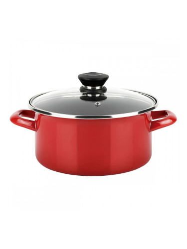 Касерола FAGOR Optimax Червен Емайлирана Стомана (Ø 20 x 10 cm)