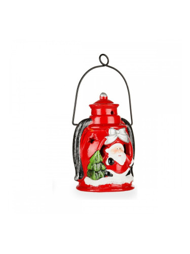 Декоративна фигурка Снежен човек Дядо Коледа Керамика Червен Черен Бял Зелен