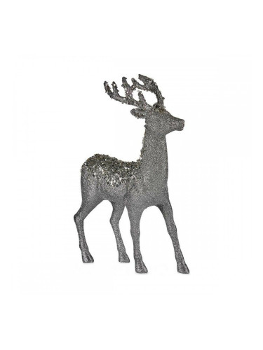 Декорация Среда Царица Сребрист Бял (15 x 45 x 30 cm)