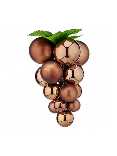 Коледни топки Малът Грозде Кафяв Пластмаса