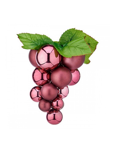 Коледни топки Малът Грозде Розов Пластмаса