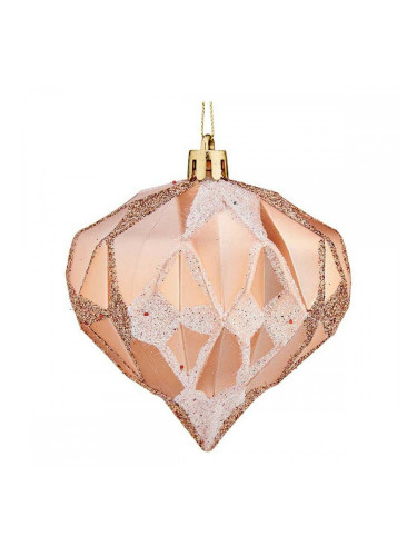 Коледни топки Диамант Ø 8 cm 6 броя Мед Пластмаса