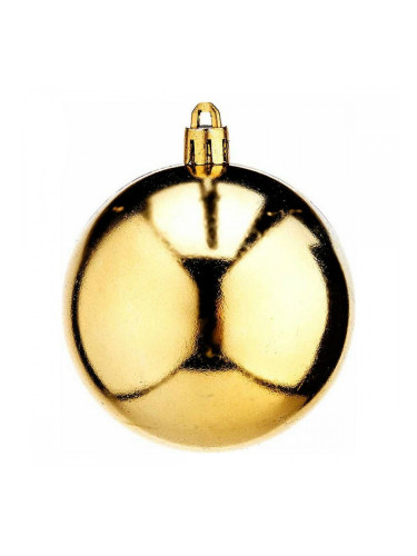 Коледни топки Ø 7 cm 12 броя Златен PVC