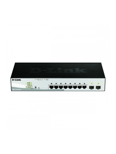 Суич D-Link DGS-1210-08P/E Gigabit Ethernet x 8