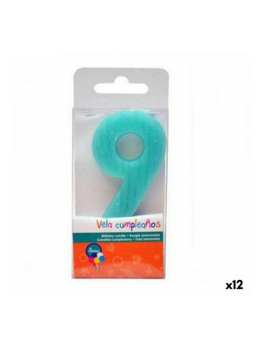 Свещ Nº 9 Рожден Ден (12 броя)