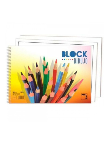 Drawing pad Pacsa 130 g 20 Листи 10 броя Спирала (33 x 23 cm)