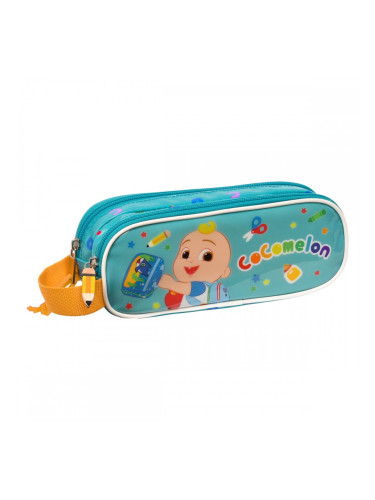 Двоен Моливник CoComelon Back to class, Светло син