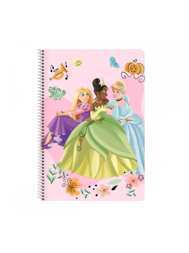 Тефтер Princesses Disney Magical Бежов Розов A4 80 Листи