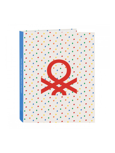 Папка с пръстени Benetton Topitos A4 (26.5 x 33 x 4 cm)