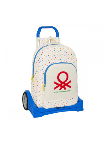 Училищна чанта с колелца Benetton Topitos (30 x 46 x 14 cm)
