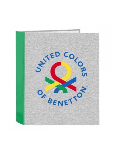 Папка с пръстени Benetton Pop Сив A4 (27 x 33 x 6 cm)