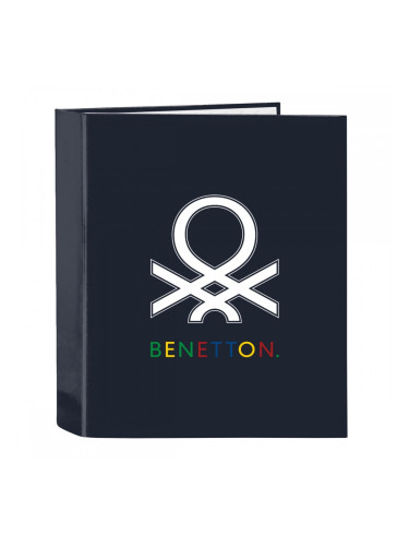 Папка с пръстени Benetton Sixties Морско син A4 (27 x 33 x 6 cm)