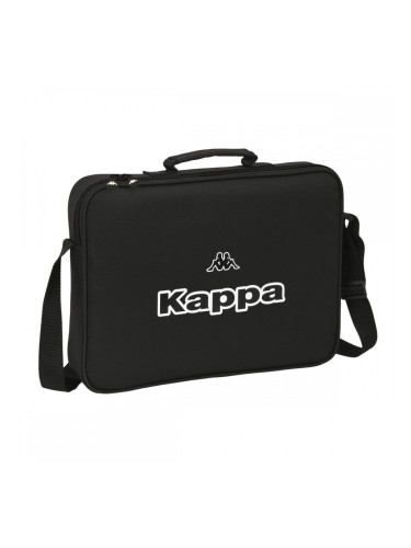 Ученическа Чанта Kappa Black Черен (38 x 28 x 6 cm)