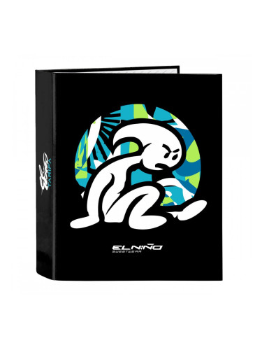 Папка с пръстени El Niño Green bali Черен A4 (27 x 33 x 6 cm)