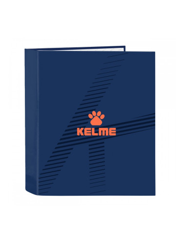 Папка с пръстени Kelme Navy blue Оранжев Морско син A4 (27 x 33 x 6 cm)