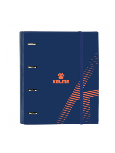 Папка с пръстени Kelme Navy blue Оранжев Морско син (27 x 32 x 3.5 cm)