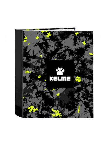 Папка с пръстени Kelme Jungle Черен Сив Верде Лимон A4 (27 x 33 x 6 cm)