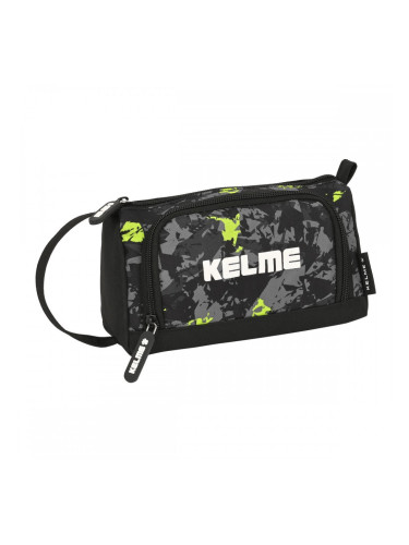 Ученически Комплект с Аксесоари Kelme Jungle Черен Сив Верде Лимон (20 x 11 x 8.5 cm) (32 Части)