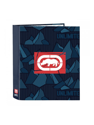 Папка с пръстени Eckō Unltd. Peaks Морско син A4 (27 x 33 x 6 cm)