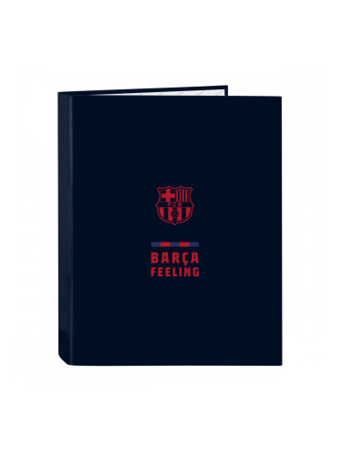 Папка с пръстени F.C. Barcelona Морско син A4 (26.5 x 33 x 4 cm)