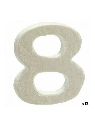 Декорация полистирен Номера 8 (2 x 15 x 10 cm) (12 броя)