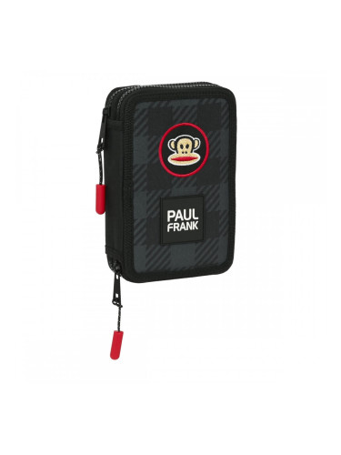 Ученически Комплект с Аксесоари Paul Frank Campers Черен (12.5 x 19.5 x 4 cm) (28 pcs)