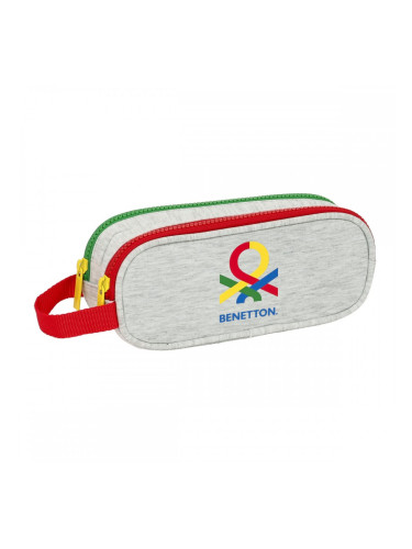 Двоен Моливник Benetton Pop, Сив 