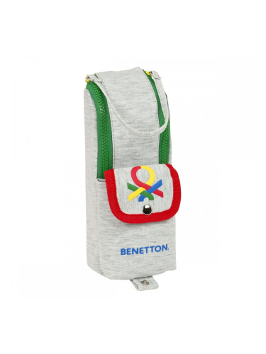 Ученически несесер Benetton Pop Сив (6 x 21 x 6 cm)