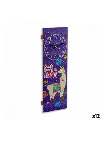 Стенен часовник Лама (2,5 x 60 x 20 cm) (12 броя)
