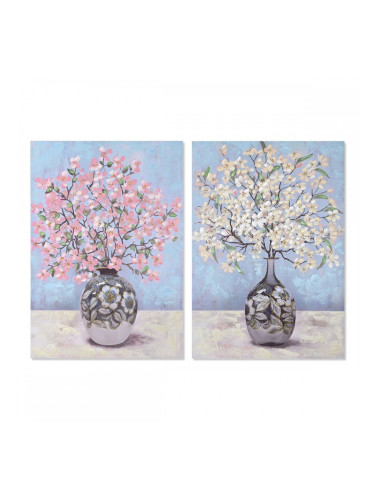 Картина DKD Home Decor Ваза Традиционен (2 броя) (70 x 3 x 100 cm)