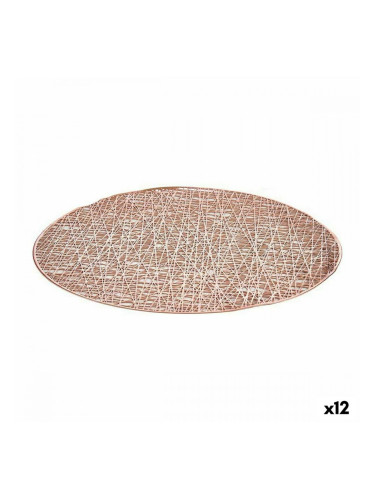 Подложка за маса Розов Пластмаса (Ø 38 cm) (12 броя)