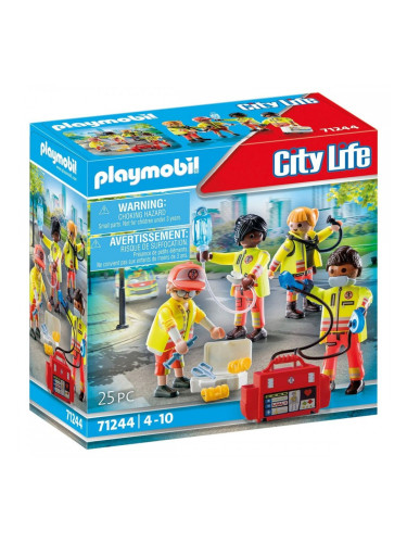 Playset Playmobil 71244 City Life Rescue Team 25 Части