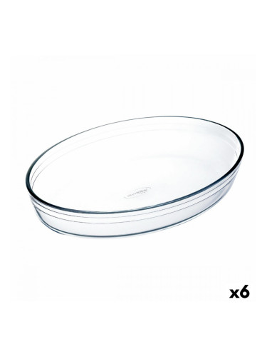 Ястие за печене Ô Cuisine Овална 26,2 x 17,9 x 6,2 cm Прозрачен Cтъкло (6 броя)