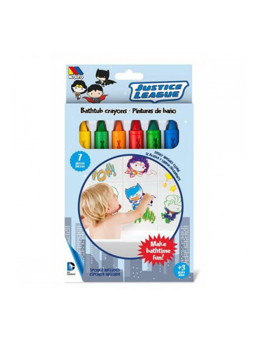Цветни моливи Moltó Justice League Баня и душ 7 Части