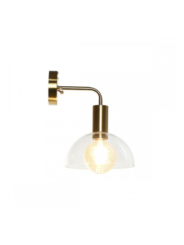 Стенна лампа DKD Home Decor 20 x 25 x 28 cm Кристал Златен Метал 220 V 50 W Модерен