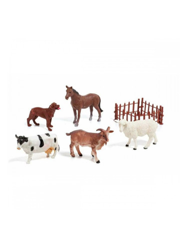 Комплект Животни от Фермата Moltó 6 Части Пластмаса
