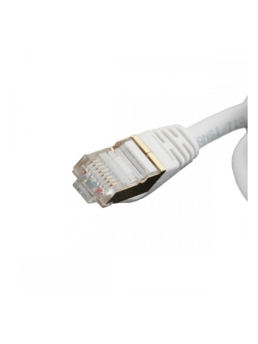 FTP категория 7 твърд мрежови кабел iggual IGG318621 Бял 10 m