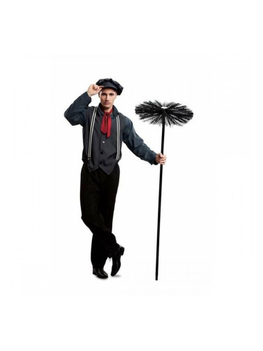 Маскировъчен костюм за възрастни My Other Me 6 Части Коминочистач Черен - M/L