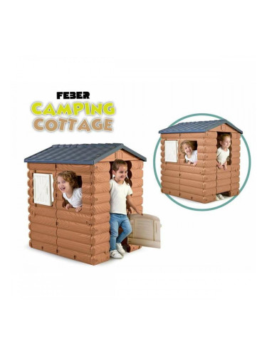 Детска къща за игра Feber Camping Cottage 104 x 90 x 1,18 cm
