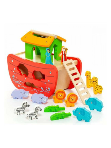 Playset Moltó Noah's ark Дървен 17 Части